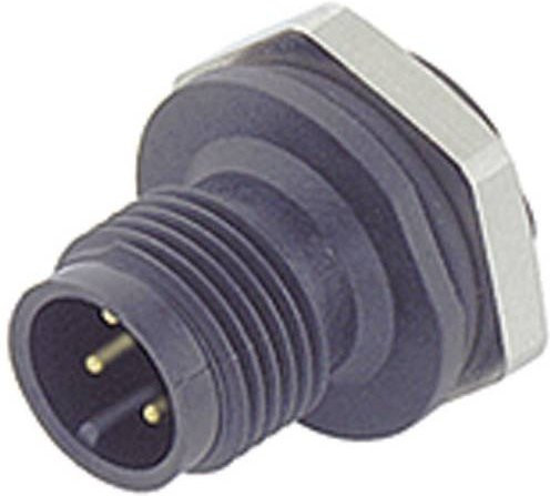 Binder Sensor-Aktor-Einbausteckverbinder M12 Stecker gerade, 5 Polzahl, schwarz, 09-0433-87-05 - Bild 1