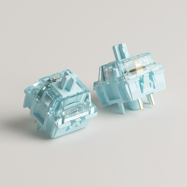 Akko V5 Pro Tactile Switches Blue, 5-Pin, 45gf, Fabrikgeschmiert, 45 Stück, Kompatibel mit Cherry MX Mechanischen Tastaturen - Bild 1