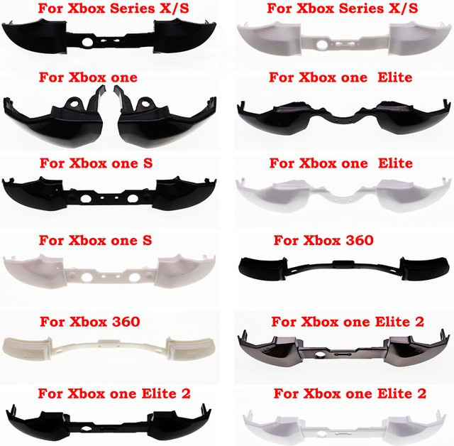 TingDong 5er Set RB LB Trigger Tasten Modifikations-Kit für Xbox One S Elite, Elite 2, Xbox Series X/S und Xbox 360 Controller - Bild 1