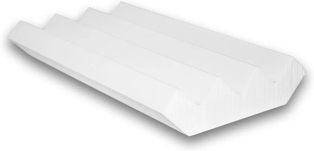 PROFHOME Eckleiste Zierleiste Musterstück S-150140 in Weiß, Breite: 10 cm - Bild 1