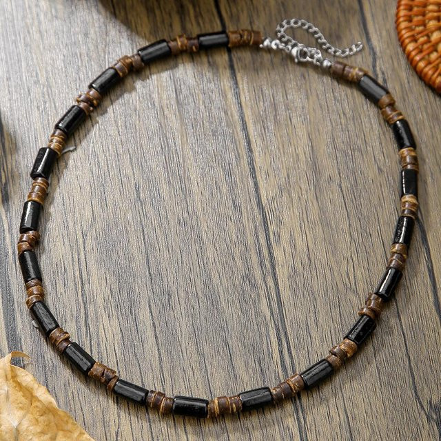 Rui Di Halskette, Holz, Schwarz, Unisex - Bild 1