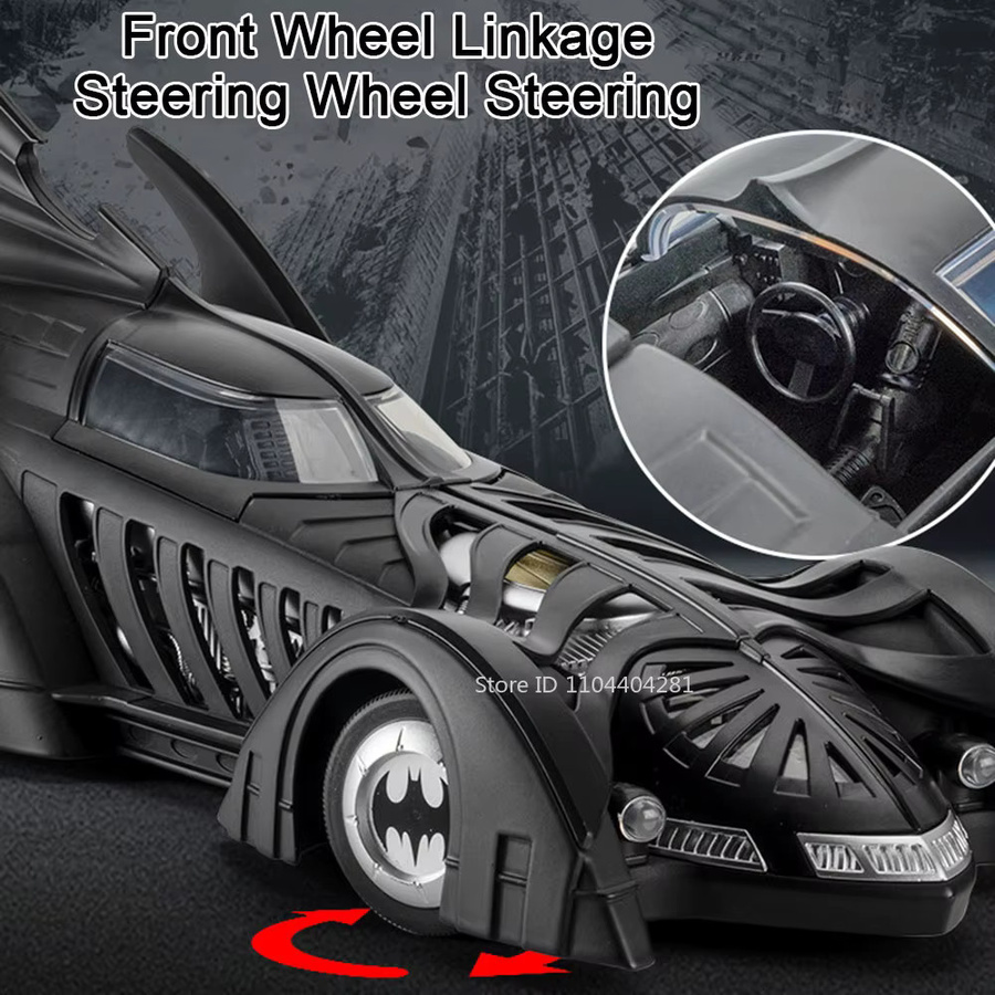 MAKEDA Batmobil 1995, Spielzeug Sportwagen, 1:18, Metall, Spray Funktion - Bild 2