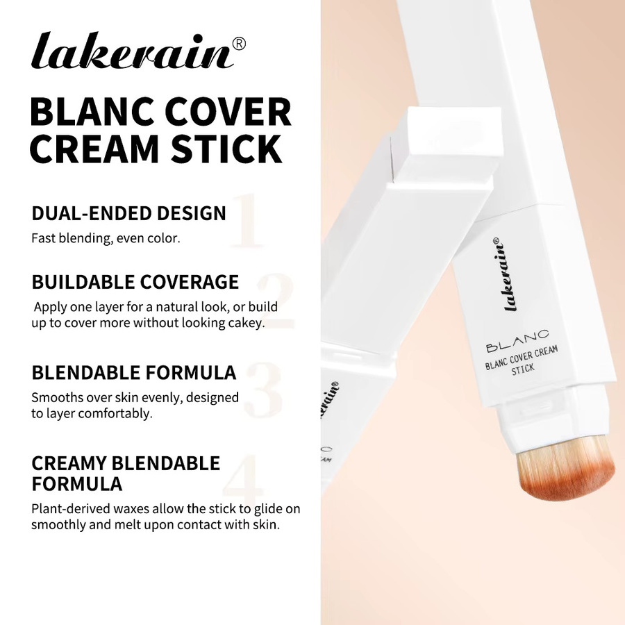 Lakerain Blanc Cover Cream Stick Foundation, Bronze, Creme - Bild 3