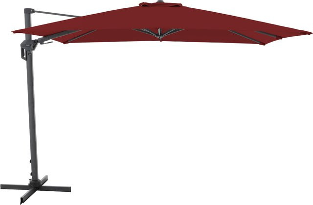 Doppler Ampelschirm Active Pendel Green Edition in Rot mit Aluminiumgestell und Schutzhülle, B/T: 310 x 250 cm - Bild 1