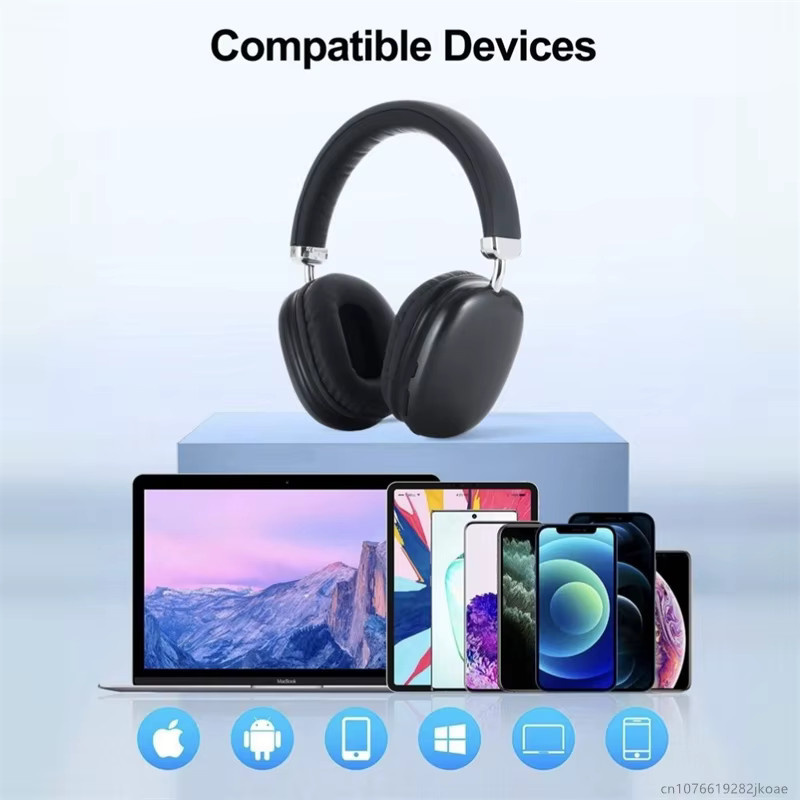 MOUIMI Bluetooth 5.3 Over-Ear Kopfhörer B40 BT1632 Kabelloses Stereo Surround Gaming Headset in Schwarz - Bild 4