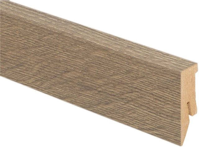 Kaindl Sockelleiste Eiche Fresco Bark Braun aus Massivholz, H x B x T: 50 x 18 x 2600 mm - Bild 1