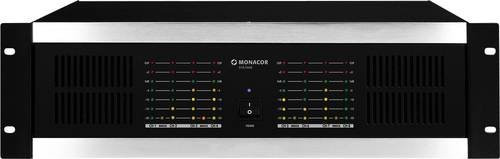 Monacor STA-1508 PA Verstärker in Schwarz mit 160W RMS Leistung pro Kanal an 4 Ohm - Bild 1