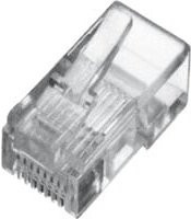 DIGITUS Modularstecker für Flachkabel in transparent - Bild 1
