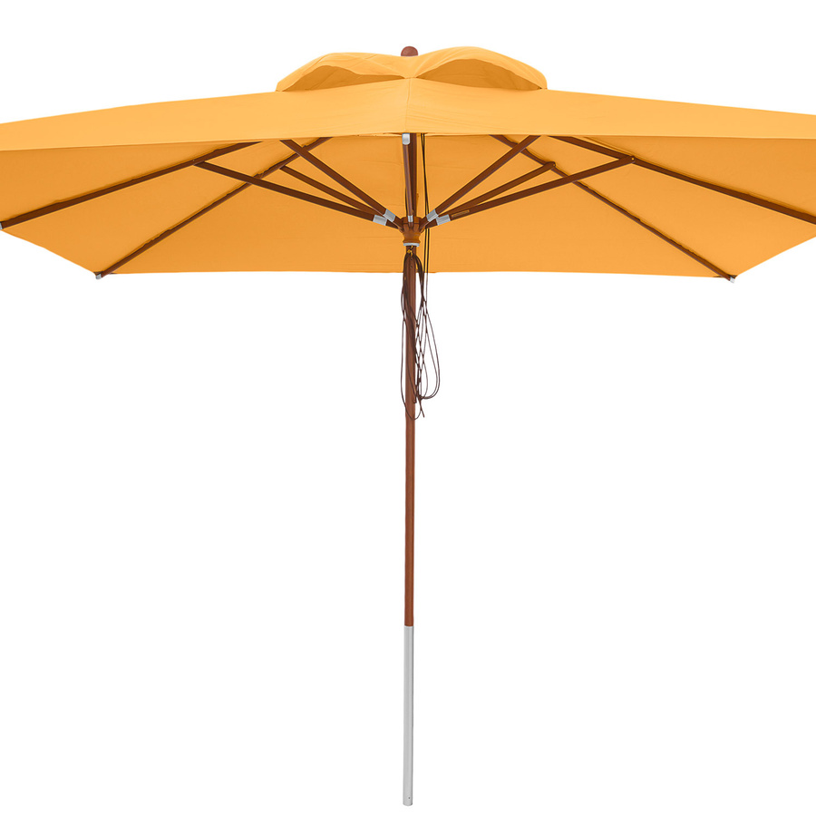 anndora Sonnenschirm eckig Sahara Gelb mit Winddach und UV-Schutz UPF 50+ B/T: 400 x 400 cm - Bild 1