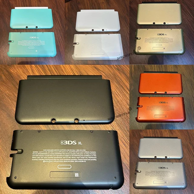 Nintendo Gehäusehülle für 3DS XL LL in Gold bestehend aus oberer und unterer Abdeckung sowie Frontplatten - Bild 1