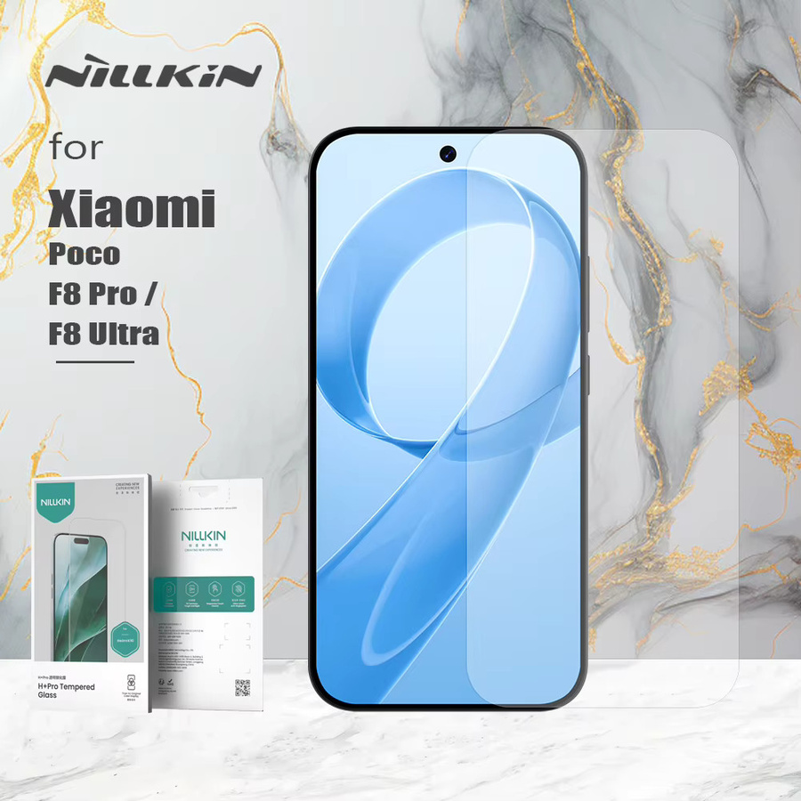 Nillkin Displayschutz aus gehärtetem Glas für Xiaomi Poco F8 Pro und F8 Ultra, transparent, 2.5D Anti-Explosion, 9H Härte, 0,2 mm superdünn - Bild 2