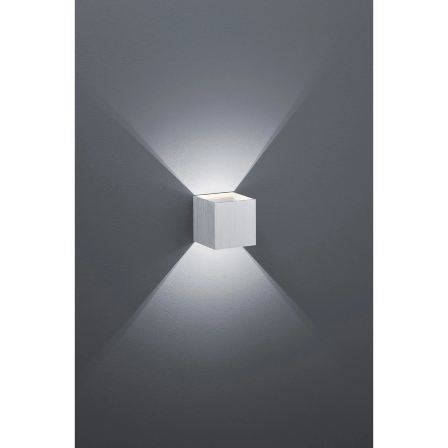 Trio LED-Wandlampe Louis in Aluminium gebürstet, 1-flammig, 4,3 W - Bild 2