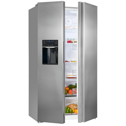 Exquisit Side by Side Vollraumkühlschrank SBS520-CF-040E in Silber, 513 l - Bild 2