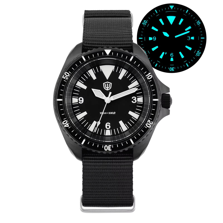 Watchdives Armbanduhr, Vintage, Quarz, Edelstahl, 38 mm, Herren - Bild 5