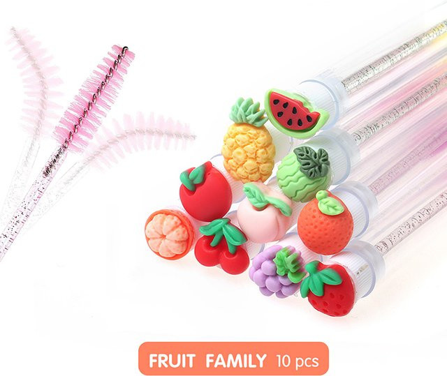 DIKALU Wimpernbürsten-Tuben Frucht-Kollektion, 10er-Set, Unisex - Bild 1
