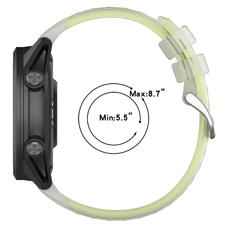 Amazfit Uhrenarmband Silikon, transparent, 20/22 mm, Unisex - Bild 4