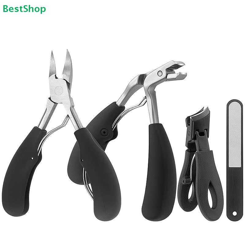 4-in-1 Edelstahl Nagelpflege-Set, Metallic, für Hände und Füße - Bild 2