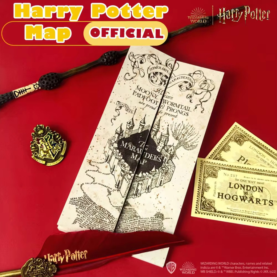 Harry Potter Marauder's Map Wizarding World Treasure Hunt Maps Collection, Pappe / Karton, 18+ - Bild 2