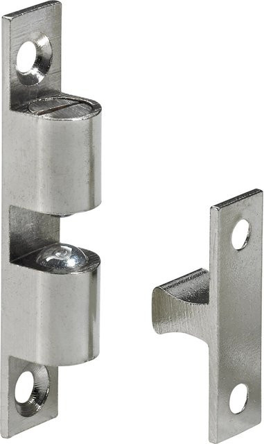 Hettich Kugelschnäpper Messing vernickelt B/T/H: 60 x 11 x 11 mm - Bild 1