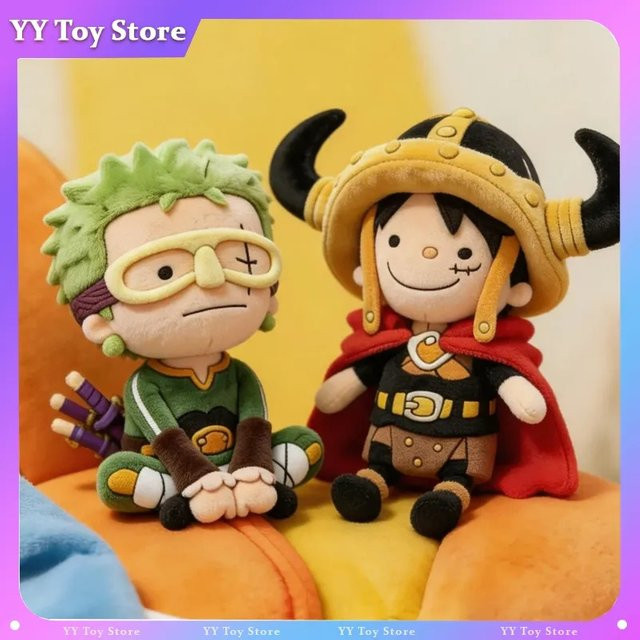 Bandai One Piece Luffy Zoro Plüschtier, Plüschpuppe, Zwei Stile - Bild 1