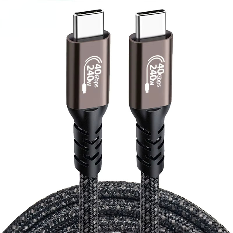 BSN USB4 Kabel mit Thunderbolt 3/4 Kompatibilität, 40 Gbit/s Datenübertragung, 4K Videofunktion und PD240W Schnellladefunktion, USB-C auf USB-C - Bild 3