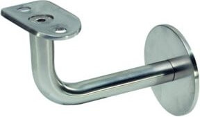 KWS Handlaufstütze 4571 mit flacher Auflage aus Edelstahl in Silber - Bild 1