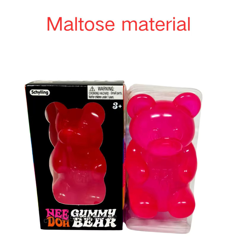 Nee Doh Maltose Bär, Weiches Quetschspielzeug, mit Gelee-Innenteil - Bild 4