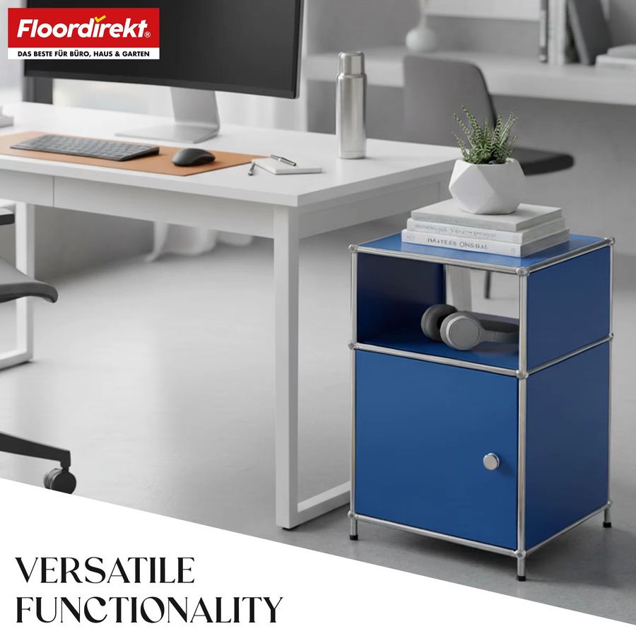 Floordirekt Metallregal Concept Epure MK 040 Standregal mit Tür in Blau - Bild 3