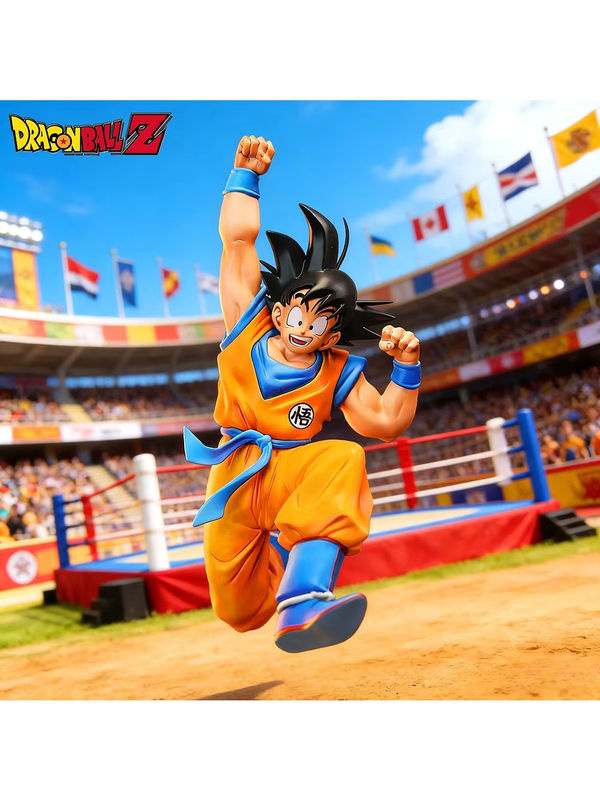 Bandai Dragon Ball Z Goku Actionfigur aus PVC in Orange, 25 cm Höhe - Bild 7