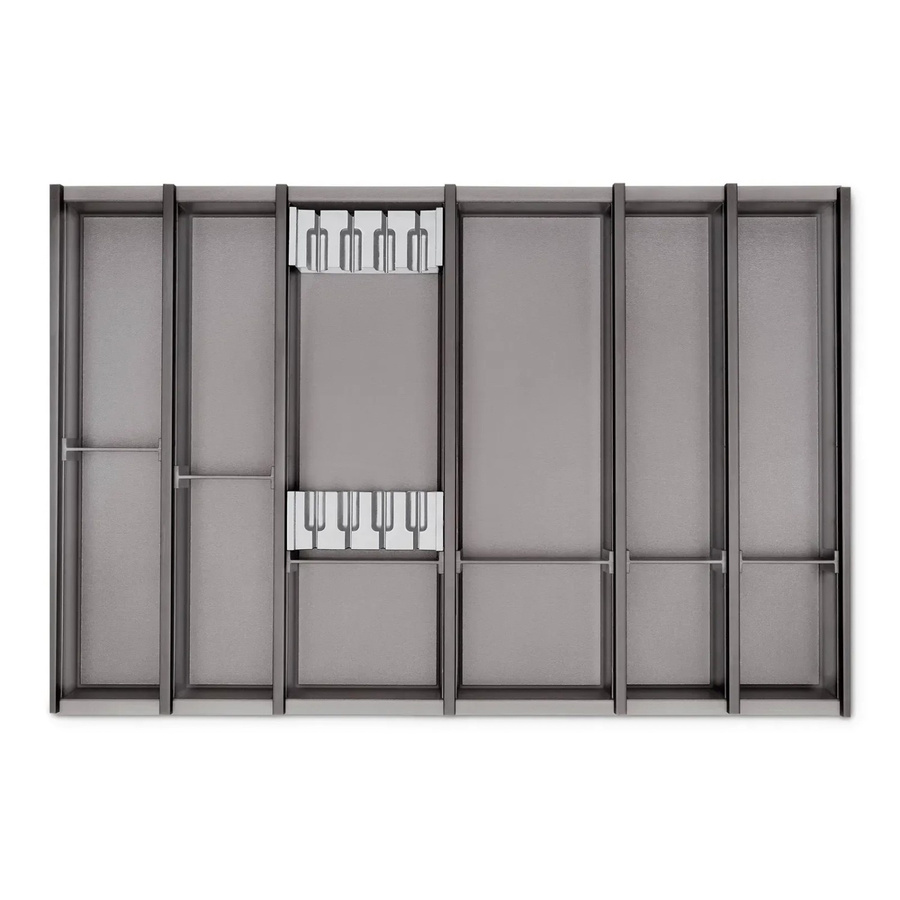 SOTECH Cuisio Besteckeinsatz mit Messerblock für Blum Legrabox, Farbe Graphitgrau, Höhe: 5,5 cm, Tiefe: 47,3 cm, passend für Korpusbreite: 800 mm - Bild 2