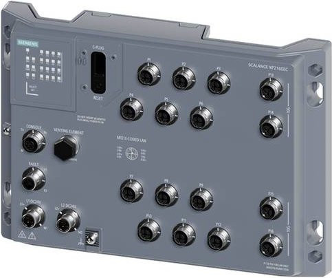 Siemens Netzwerk Switch 6GK5216-0XA00-2ES6 Ethernet/LAN in Grau - Bild 1