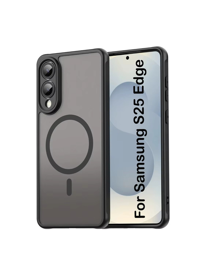 Skin Feel Translucent Frosted Shield MagSafe Schutzhülle für Samsung Galaxy S25 S24 FE Plus Ultra A17 A07 A56 A36 A26 A16 5G in Transparent Purple - Bild 6