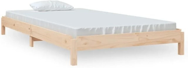 vidaXL Stapelbett aus Massivholz Kiefer in Braun, B/T/H: 200 x 100 x 165 cm - Bild 1