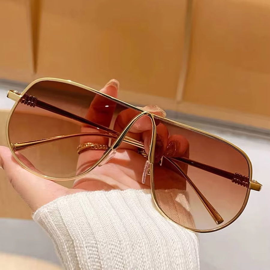 Salutami Sonnenbrille, quadratisch, Vollrand, Metall, Damen - Bild 3