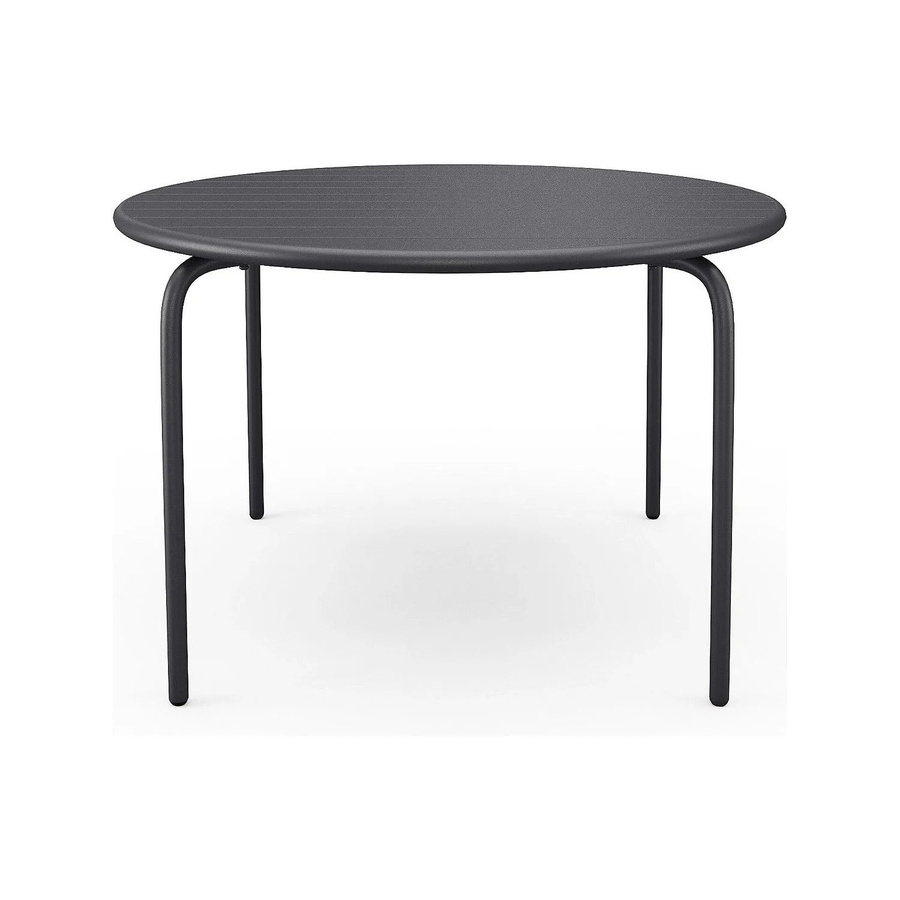 Gartentisch Mirmande von Vente-unique in Anthrazitgrau, runder Metalltisch mit Durchmesser: 110 cm - Bild 2