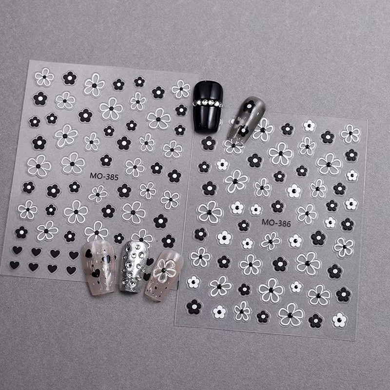 HNKMP Nagelaufkleber Blütenblätter, Glänzend, Unisex - Bild 3