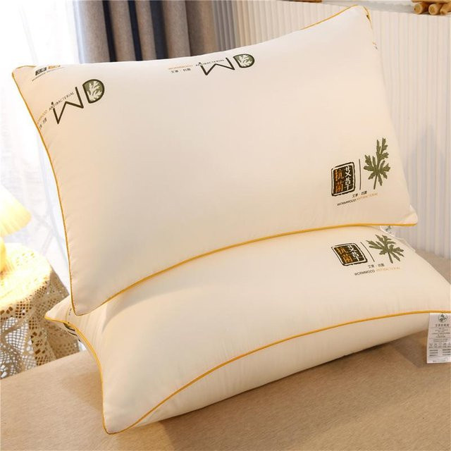 Yiran Furniture Beifuß Kissenkern mit Nackenschutz, hochelastisches Haarkissen aus Baumwolle und Seide, B/H: 48 x 74 cm - Bild 1