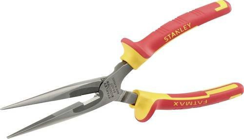 Stanley Flachrundzange FatMax VDE gerade, rot, Länge: 200 mm - Bild 1