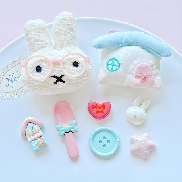Mesuca Charms, Kaninchen, Baumwolle, Schuhzubehör - Bild 1