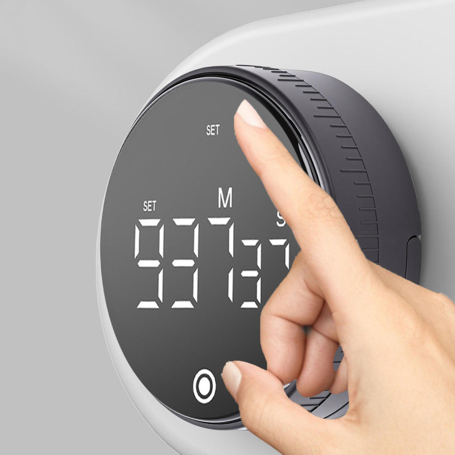 KaiSai USB Magnetischer Digitaler Küchen-Timer mit großem Display, Wiederaufladbarer Countdown-Timer zum Kochen und Backen - Bild 3