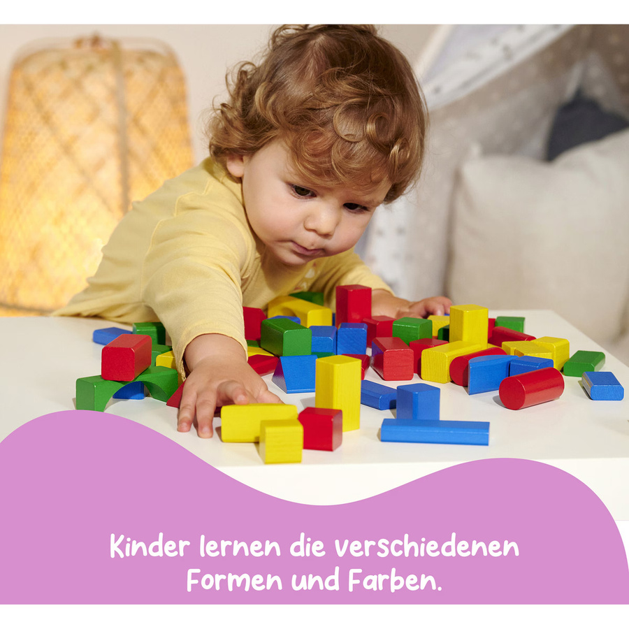 Eichhorn Holzbausteine bunt 100-teiliges Set - Bild 2