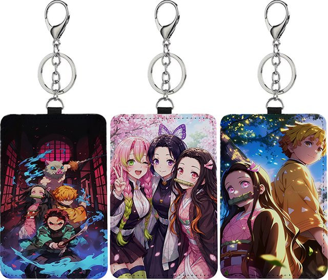 Bandai Kartenhalter mit Schlüsselring, Demon Slayer, Unisex - Bild 1
