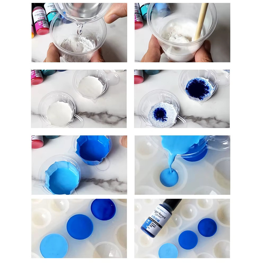 Multicolour Gips und Zement Pigmentpulver als Farbkonzentrat für DIY-Projekte mit 10 ml Füllmenge - Bild 4