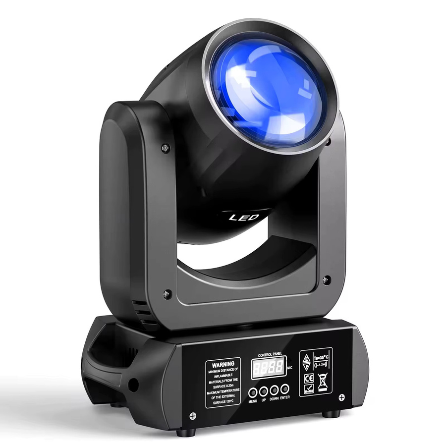 CHEGIT Professionelles 150W Bühnen-DMX512 Moving Head Licht mit 8x8 Mustern und RGB-Effekten in Schwarz - Bild 7