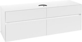 V&B Waschtischunterschrank Collaro in White Matt mit mittiger Waschtischplatzierung, B/T/H: 160 x 54,8 x 50 cm - Bild 1