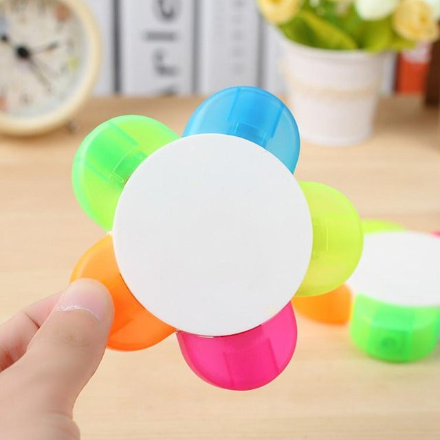 Love Home Garden Kawaii Finger Star Marker Set, 10 kreative Textmarker in verschiedenen Farben für Schüler und Studenten, Grün und Mehrfarbig - Bild 1