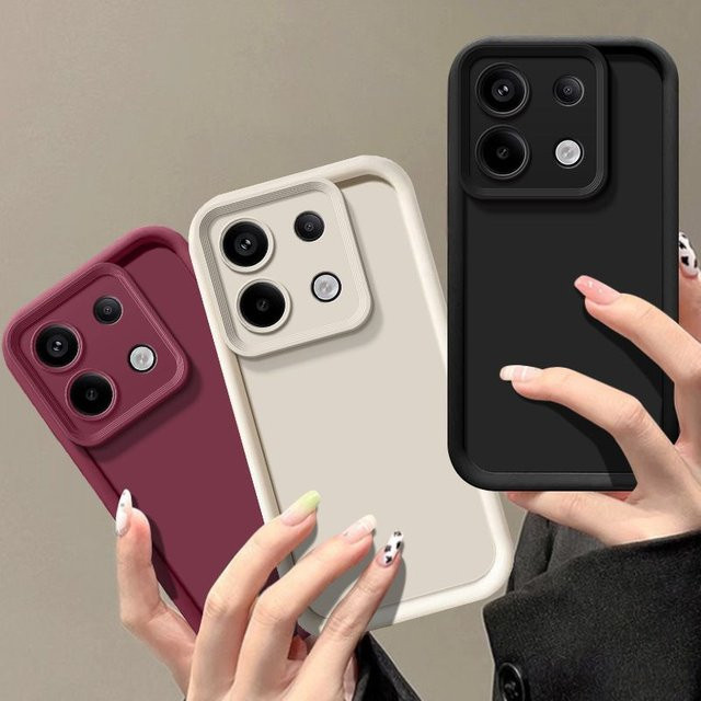 Luxus Candy Matte Soft Cover für Xiaomi Redmi Note 13 Pro und Redmi Note 13 (4G/5G) in Rot - Bild 1