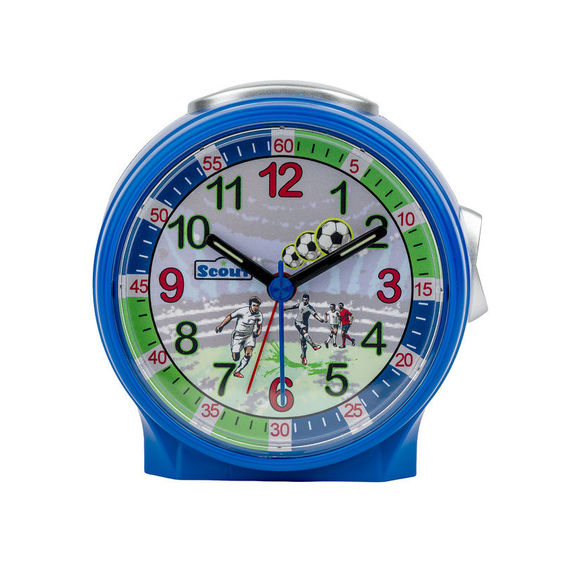 Scout Analog-Wecker für Kinder in Blau mit Schlummerfunktion und Beleuchtung - Bild 2