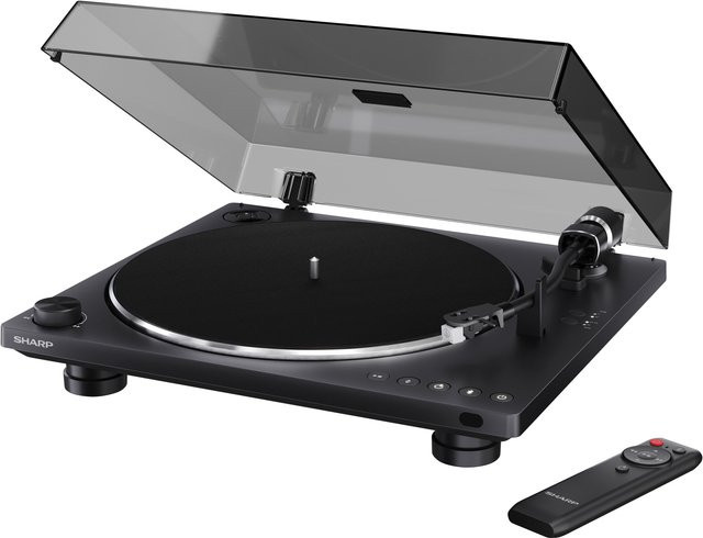 SHARP Plattenspieler RP-TT95 in Schwarz mit Bluetooth und USB-C sowie Riemenantrieb - Bild 1