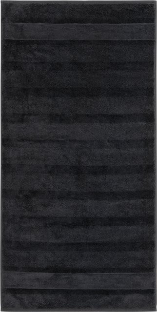 Duschtuch NOBLESSE² UNI Schwarz aus Baumwolle mit Oeko-Tex Standard 100, Breite: 80 cm, Länge: 160 cm - Bild 1